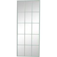 Green Wall Mirrors Melody Maison Extra Large Sage Green Window 144cm x 59cm Wall Mirror