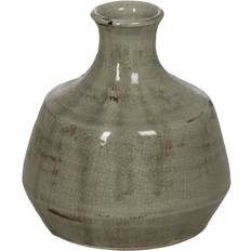 Polyester Vaser BigBuy Home Grön Keramisk 23 x 23 x 24 cm Vas