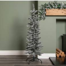 Grey Christmas Decorations Samuel Alexander Grey Artificial Pencil 4ft Christmas Tree