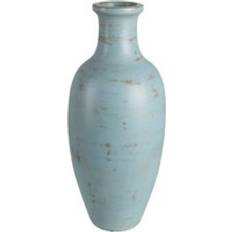 Turquoise Vases BigBuy Home Turquoise Terracotta 28 x 30 x 67 cm Vase