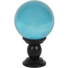 Turquoise Interior Details Something Different Large Teal Crystal Ball On Stand Figurine