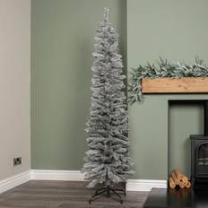 Grey Christmas Decorations Samuel Alexander Grey Artificial Pencil 6Ft 1.8M Christmas Tree