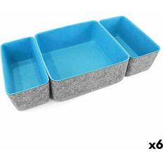 Fyrkantig Korgar Confortime 3-Delat Filtset Set of 6 Korg 3st