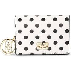 Ganni Bou Card Holder With Flap Prints - Egret