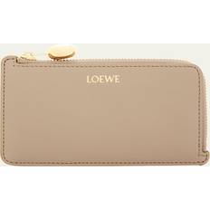 Beige Card Cases Loewe Leather Card Holder - Beige