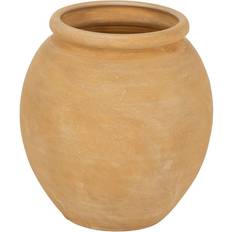 Plast Vaser BigBuy Home Yellow Ceramic 34 x 34 x 35 cm Vase