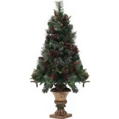 Christmas Decorations Homcom 4ft Artificial with 60 Warm White LED Lights Christmas Tree