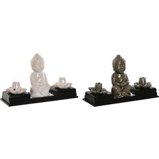 Ceramic MDF Wood Buddha Air Fresheners Set of 2