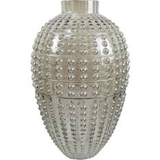 Leaf Smoke Grey Bubble 35 cm Vase