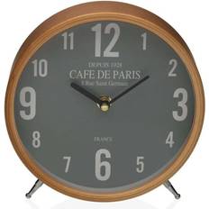 Relojes de Mesa Versa Verde Café 18.5 cm Reloj de Mesa