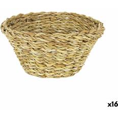 Mångsyftande i Rattan 21,5 x 21,5 x 9 cm Set om 16