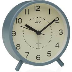 Muovi Pöytäkellot Versa Zeal Blue Table Clock 8.5cm