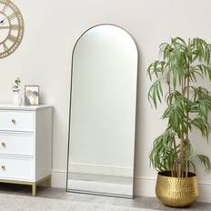 Gold Floor Mirrors Melody Maison Large Gold Arched Leaner 150cm x 60cm Floor Mirror
