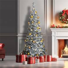 Xmas Haus Pre-Lit 200Ww Led Pop Up Gold Decor Christmas Tree