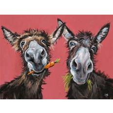 Bruna - Trä Tavlor Louise Brown Humphrey and Bogart Canvas Print 40cm x 50cm Framed Art 40x40cm
