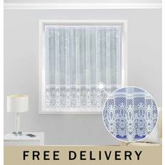 Curtains Brazil White Pocket Header Net Curtain 200 x 122 cm