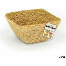 Fyrkantig Korgar Privilege Flerfunktionell Seagrass Korgsats 12 x 12 x 7 cm Korg