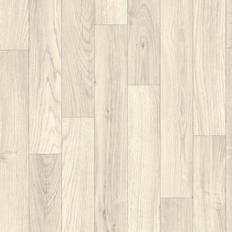 Plastic Flooring on sale B&Q Cream Wood Effect Anti-Slip Vinyl Flooring 2.8mm Thick
