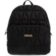 Leather - Men Bags Versace Quilted Nylon Backpack - Black