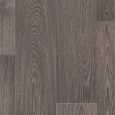 Flooring B&Q Brown Wood Effect Anti-Slip Vinyl Flooring 2.8mm Cushion