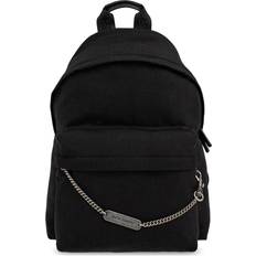 Palm Angels Logo Plate Backpack Man - Black