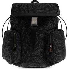 Versace Väskor Versace Läder Ryggsäck Med Barocco - Mönster
