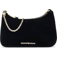 Tasker Emporio Armani Velour Skuldertaske - Sort