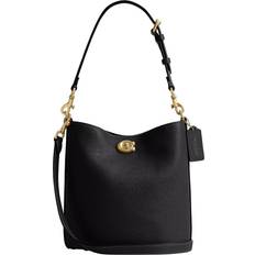Aftagelig skulderrem Bucket Bags Coach Skuldertaske Willow - Guld/Sort