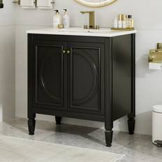 Black Vanity Units for Single Basins Vintage 30 Inch Bathroom Vanity