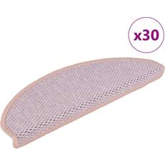 Rosa Trappmattor vidaXL Stair Mats Self-adhesive Sisal-Look 56 x 17 x 3 cm Rosa