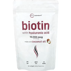 Micro Ingredients Biotin with Hyaluronic Acid 365 Softgels 365 st