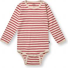 Mads Nørgaard Baby Soft Striped Rib Body - Red/Nature Melange (200508-8316)