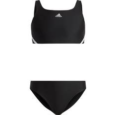 Schwarz Bikinis adidas 3-Streifen Bikini - Schwarz/White