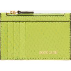 Myntbörsar Roberto Cavalli Snake Scale-effect Coin Purse - Light Green