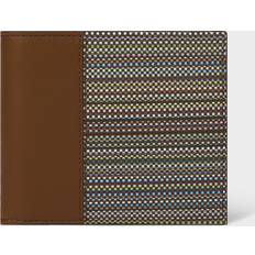Paul Smith Wallets Paul Smith Signature Stripe Coated Canvas Wallet - Brown