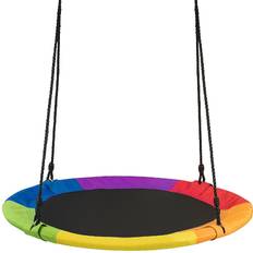 Costway Flying Saucer Tree 900D Round Swing Multicolor 101cm