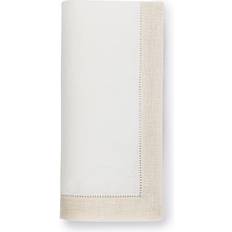 SFERRA Filetto Napkins Cocktail Set of 4 Cloth Napkin White