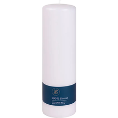 Blockljus stearin Liljeholmens Wax White Stearinljus 25cm