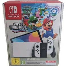 Nintendo Switch Console OLED White Super Mario Wonder