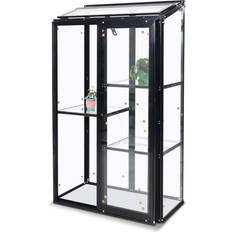 Metalcraft Marvell Väggväxthus 157 cm Antracit Litet Svart