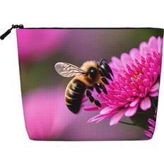 Bee Flying 1 Makeup Bag - Black