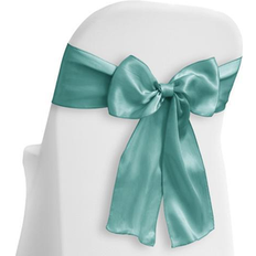 Loose Covers Lann's Linens 100 Satin Wedding Loose Chair Cover Turquoise