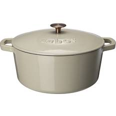 Gjutjärnsgryta sabor Sabor Gjutjärnsgryta 6.7 L Varmgrå med lock