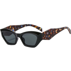 Geometric Large Sunglasses Black/Grey