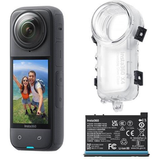 Camcorders Insta360 X4 8K 360 Action Camera with Extra Battery and Invisible Dive Case