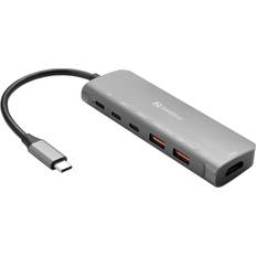 Dock hdmi Sandberg USB-C Dock HDMI + 2xUSB-A + 2xUSB-C + PD100W