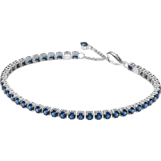 Pandora Taille Réglable Bracelets Pandora Sparkling Tennis Bracelet - Silver/Blue