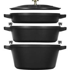 Lega di ferro Set di pentole Zwilling Stackable Cookware Set with lid 3 Parts