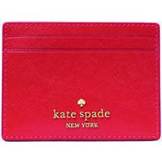 Red Card Cases Kate Spade Madison Small Slim Card Holder - Ruby Red