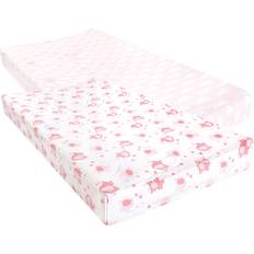 Luvable Friends Fitted 2-pcs Changing Pad Cover Girl Basic Elephant